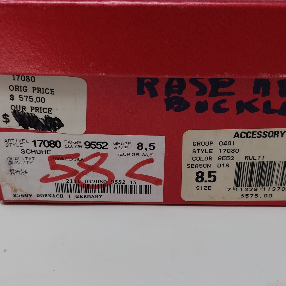 Escada Pink Embellished Mule Heels 8.5 - Picture 11 of 11